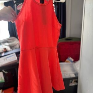 Vibrant Red Sleeveless Dress
